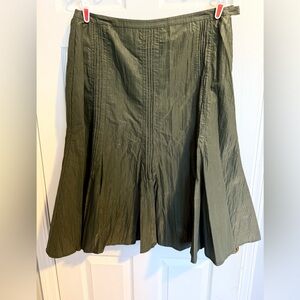SPANNER A-Line Skirt in Forest Green